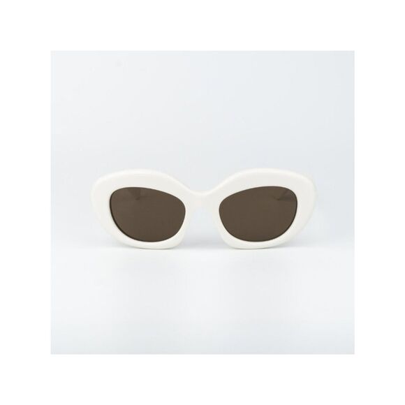 Loewe CURVY Women Sunglasses Ivory Brown Square LW40153I 25E NEW AUTHENTIC main image 8